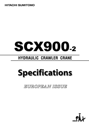 क्रॉलर क्रेन - लैटिस बूम Hitachi Sumitomo SCX 900-2