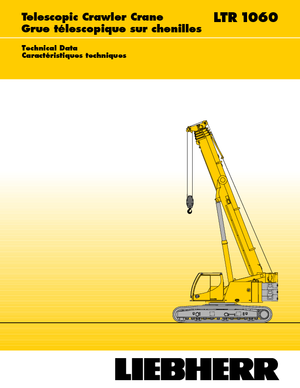 क्रॉलर क्रेन - टेलीस्कोपिक बूम Liebherr LTR 1060