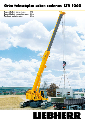 क्रॉलर क्रेन - टेलीस्कोपिक बूम Liebherr LTR 1060