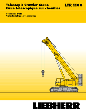 क्रॉलर क्रेन - टेलीस्कोपिक बूम Liebherr LTR 1100