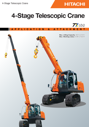 क्रॉलर क्रेन - टेलीस्कोपिक बूम Hitachi Sumitomo TX 160