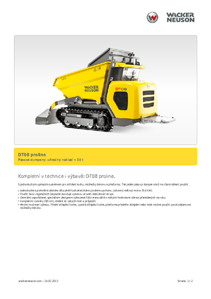 ट्रैक्ड डंपर Wacker Neuson DT 08 PL