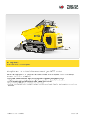 ट्रैक्ड डंपर Wacker Neuson DT 08 PL