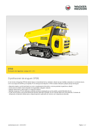 ट्रैक्ड डंपर Wacker Neuson DT08
