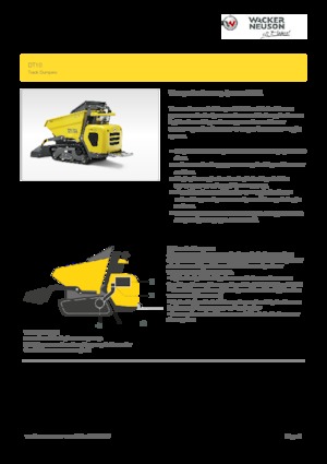 ट्रैक्ड डंपर Wacker Neuson DT10