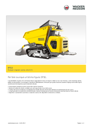 ट्रैक्ड डंपर Wacker Neuson DT12