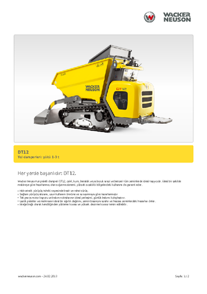 ट्रैक्ड डंपर Wacker Neuson DT12