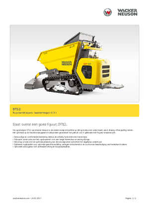 ट्रैक्ड डंपर Wacker Neuson DT12