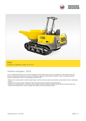 ट्रैक्ड डंपर Wacker Neuson DT25