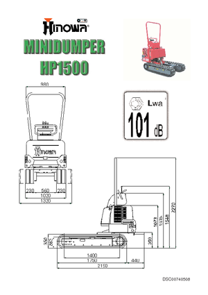 ट्रैक्ड डंपर Hinowa HP 1500