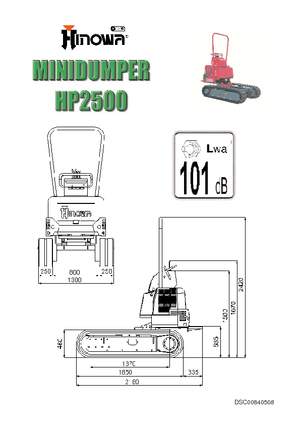 ट्रैक्ड डंपर Hinowa HP 2500