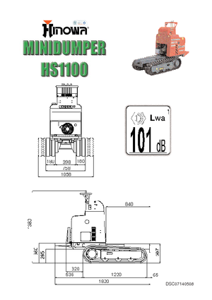 ट्रैक्ड डंपर Hinowa HS 1100 D