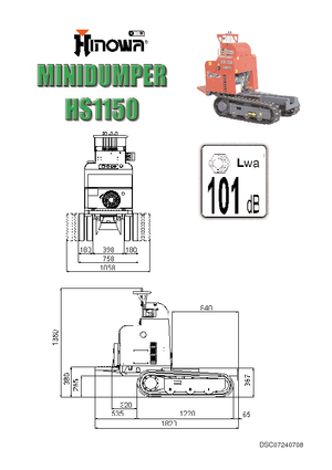 ट्रैक्ड डंपर Hinowa HS 1150 B