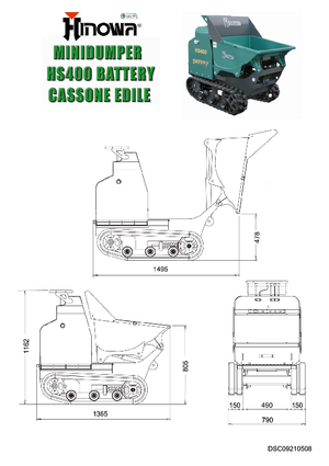 ट्रैक्ड डंपर Hinowa HS400