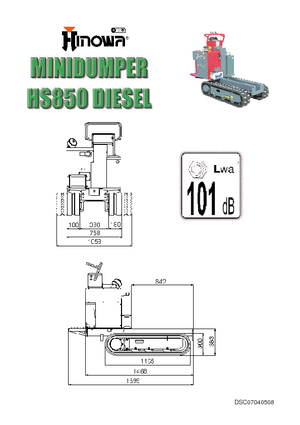 ट्रैक्ड डंपर Hinowa HS 850 D