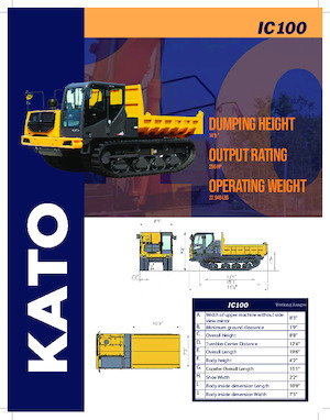 ट्रैक्ड डंपर Kato IC100-5