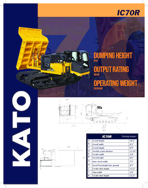 ट्रैक्ड डंपर Kato IC70R