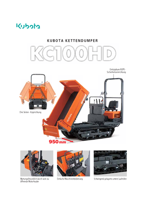 ट्रैक्ड डंपर Kubota KC110HD