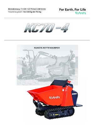 ट्रैक्ड डंपर Kubota KC70-4