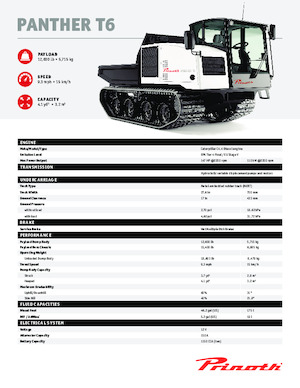 ट्रैक्ड डंपर Prinoth Panther T6