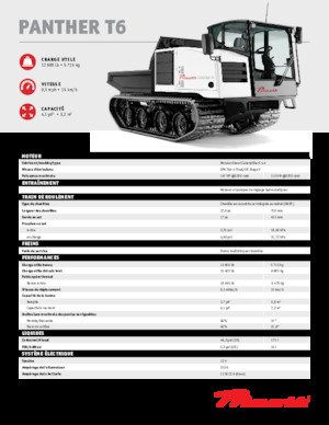 ट्रैक्ड डंपर Prinoth Panther T6