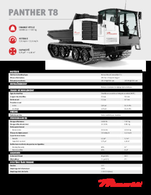 ट्रैक्ड डंपर Prinoth Panther T8