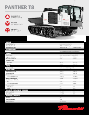 ट्रैक्ड डंपर Prinoth Panther T8