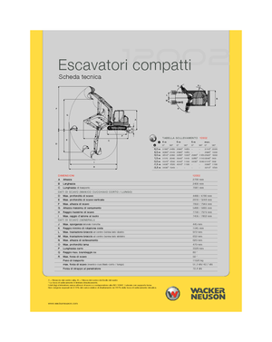 क्रॉलर एक्सकेवेटर Wacker Neuson 12002