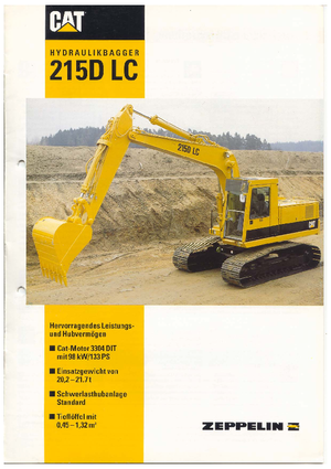 क्रॉलर एक्सकेवेटर Caterpillar 215 D LC