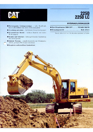 क्रॉलर एक्सकेवेटर Caterpillar 225 D LC