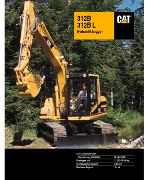 क्रॉलर एक्सकेवेटर Caterpillar 312 B L