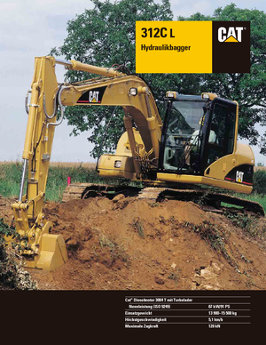 क्रॉलर एक्सकेवेटर Caterpillar 312C L