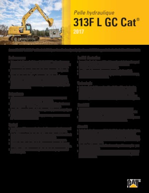 क्रॉलर एक्सकेवेटर Caterpillar 313F L GC