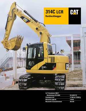 क्रॉलर एक्सकेवेटर Caterpillar 314C LCR