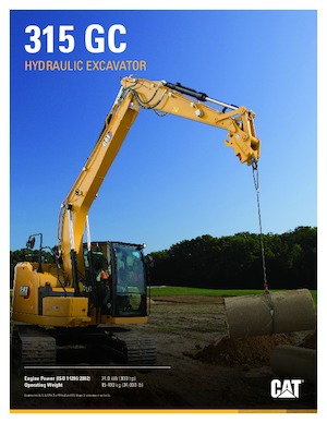 क्रॉलर एक्सकेवेटर Caterpillar 315 GC