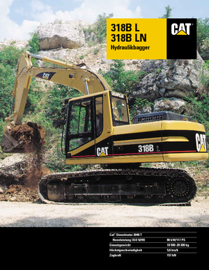 क्रॉलर एक्सकेवेटर Caterpillar 318 B L