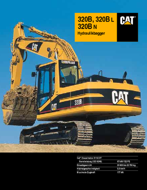 क्रॉलर एक्सकेवेटर Caterpillar 320 B L