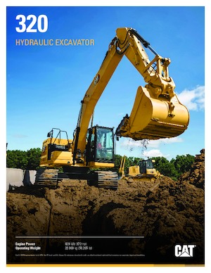 क्रॉलर एक्सकेवेटर Caterpillar 320