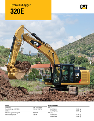 क्रॉलर एक्सकेवेटर Caterpillar 320E LN