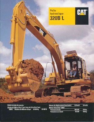 क्रॉलर एक्सकेवेटर Caterpillar 320B