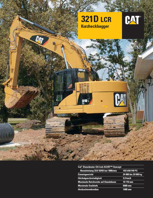 क्रॉलर एक्सकेवेटर Caterpillar 321D LCR