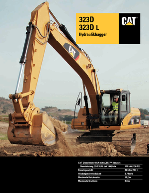 क्रॉलर एक्सकेवेटर Caterpillar 323D L