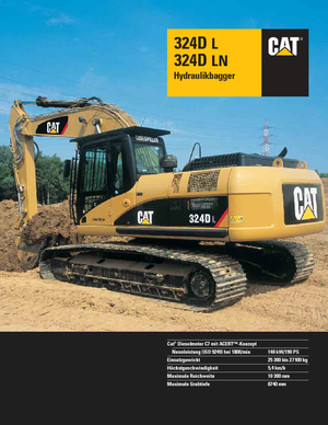 क्रॉलर एक्सकेवेटर Caterpillar 324D LN