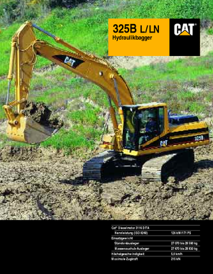 क्रॉलर एक्सकेवेटर Caterpillar 325 B LN