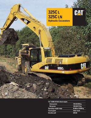क्रॉलर एक्सकेवेटर Caterpillar 325 C LN