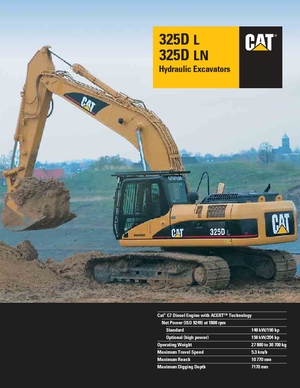 क्रॉलर एक्सकेवेटर Caterpillar 325D LN