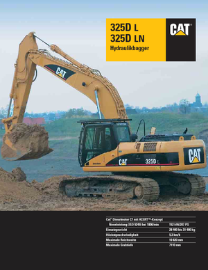 क्रॉलर एक्सकेवेटर Caterpillar 325D LN