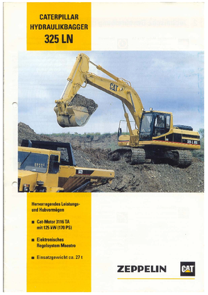 क्रॉलर एक्सकेवेटर Caterpillar 325 L N (m)