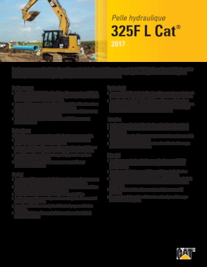 क्रॉलर एक्सकेवेटर Caterpillar 325F L