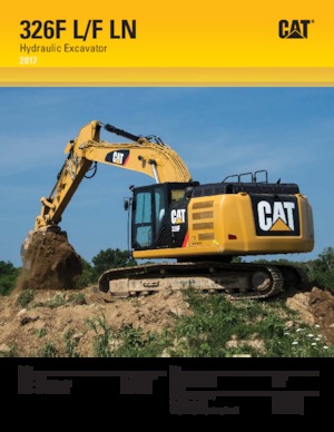 क्रॉलर एक्सकेवेटर Caterpillar 326F LN